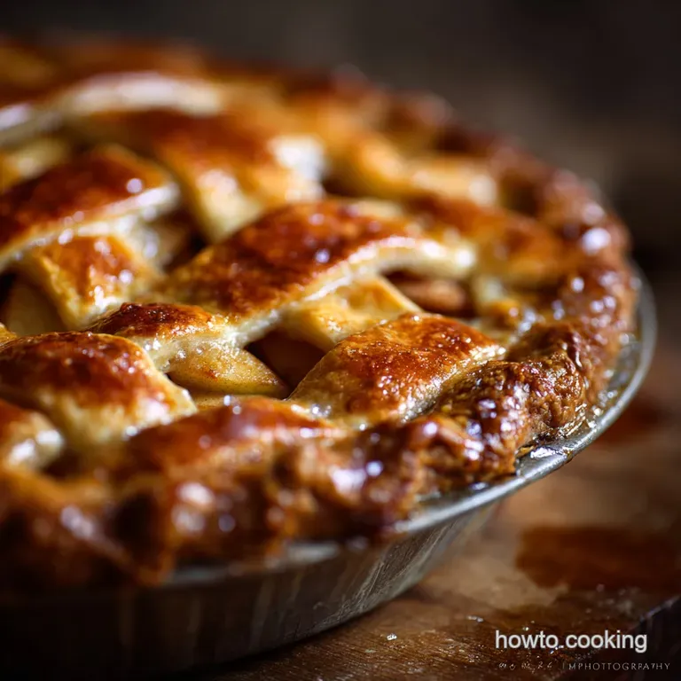 Simple Apple Pie: Classic British Farmhouse Recipe (Flaky Shortcrust) presentation