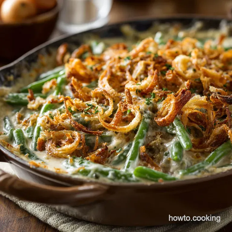 Simple Green Bean Casserole: the Proper Scratch-Made Recipe presentation