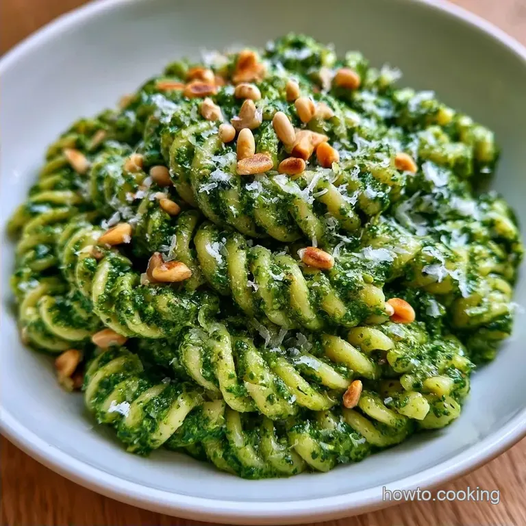 Simple Scratch Made Pesto Pasta in 20 Minutes