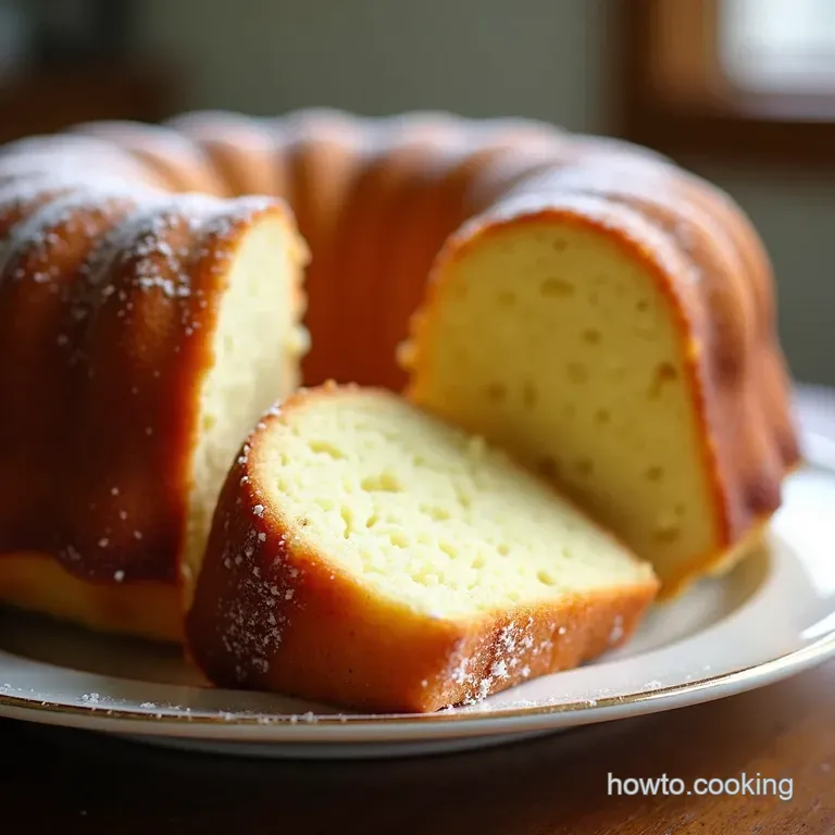 Simply Divine Vanilla Bean Pound Cake presentation