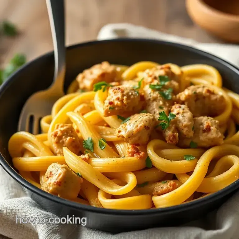 Skillet Crack Chicken Penne
