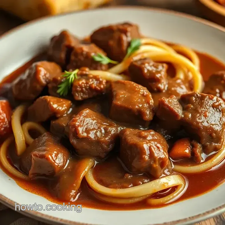 My Grandmother' s Slow-Cooked Beef Bourguignon Delight: A Cozy Classic!