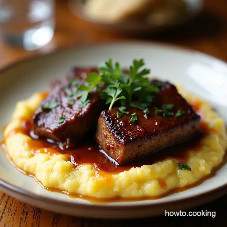 Slow Cooker Balsamic Glazed Short Ribs