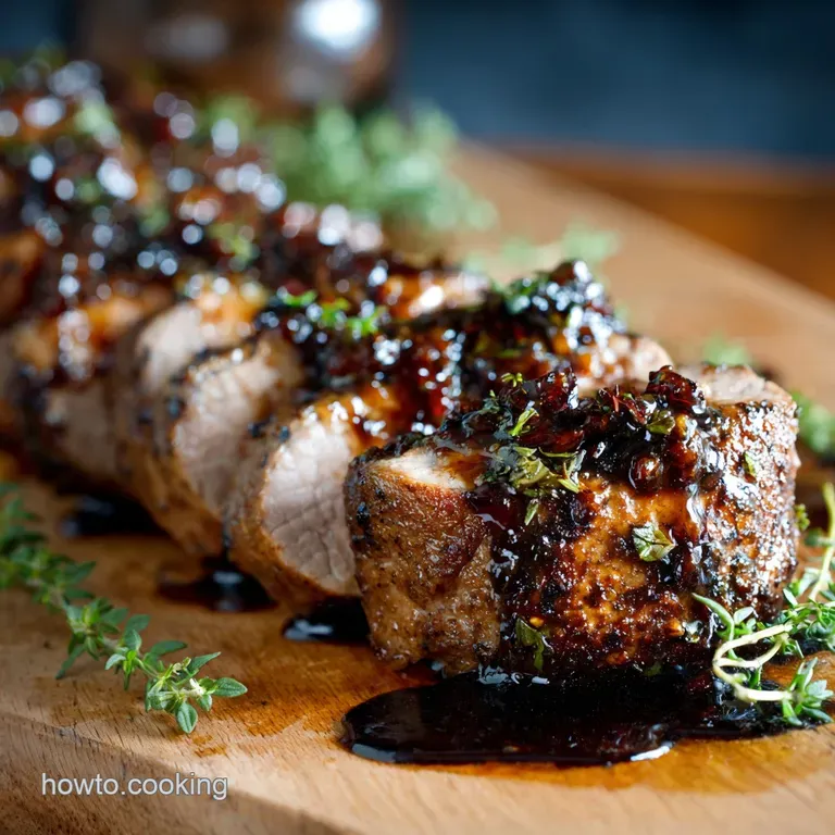 The Weeknight Hero Slow Cooker Balsamic Rosemary Pork Tenderloin presentation