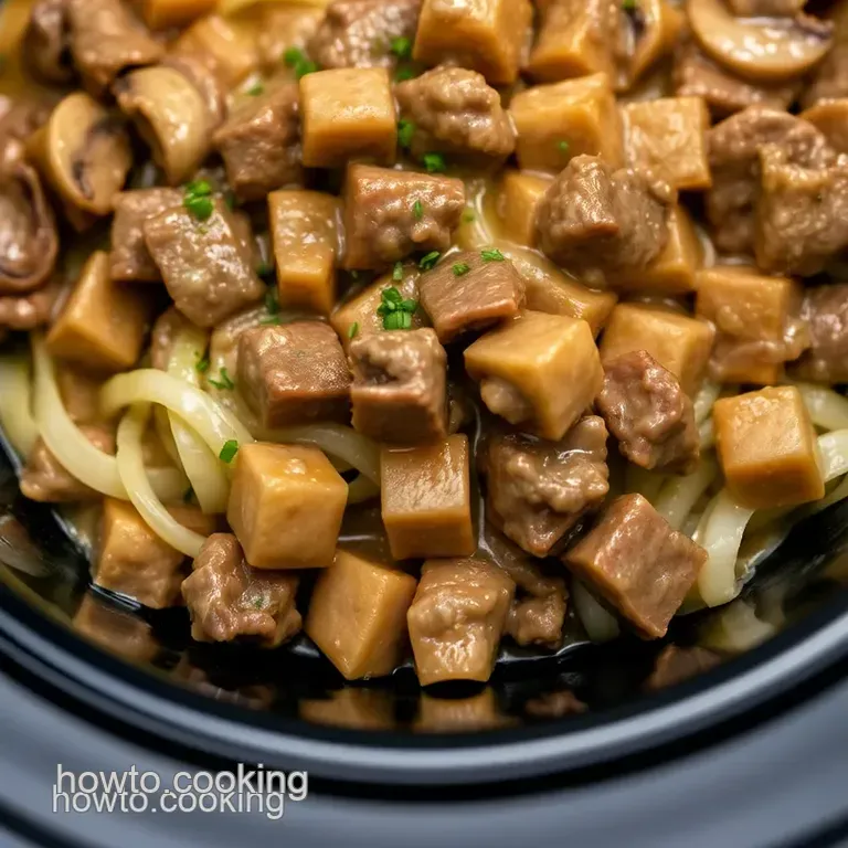 Slow Cooker Beef Stroganoff: A Hearty Classic presentation