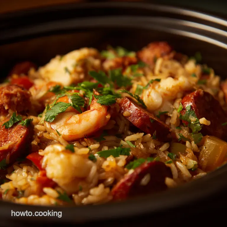 Slowcooker Cajun Jamboree Glutenfree Jambalaya presentation
