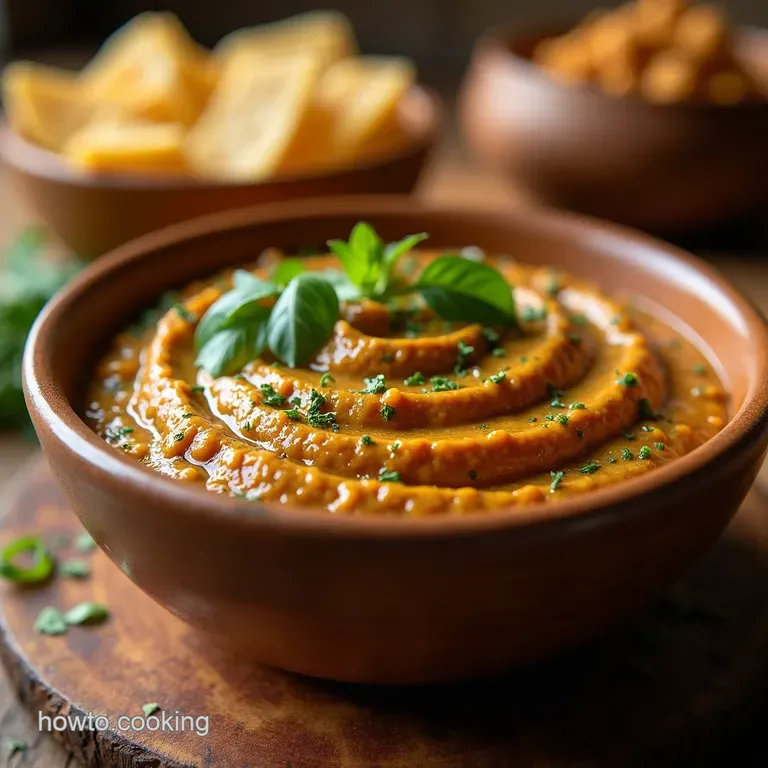 Smoky Persian Eggplant Dip Kashke Bademjan presentation