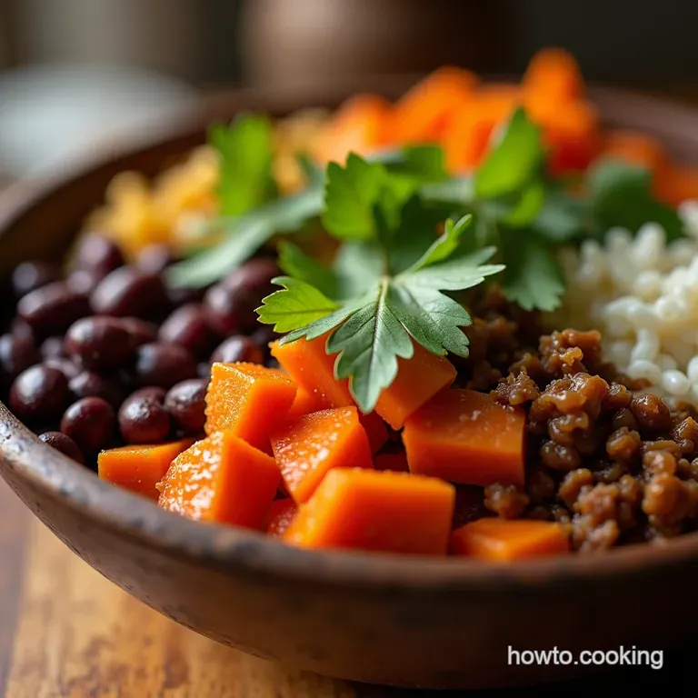 The Crowdpleasing Chipotle Sweet Potato Black Bean Power Bowls presentation