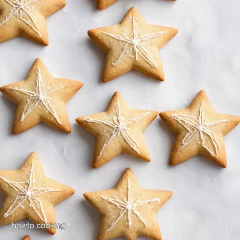 Snowy Spiced Star Cookies with Royal Icing