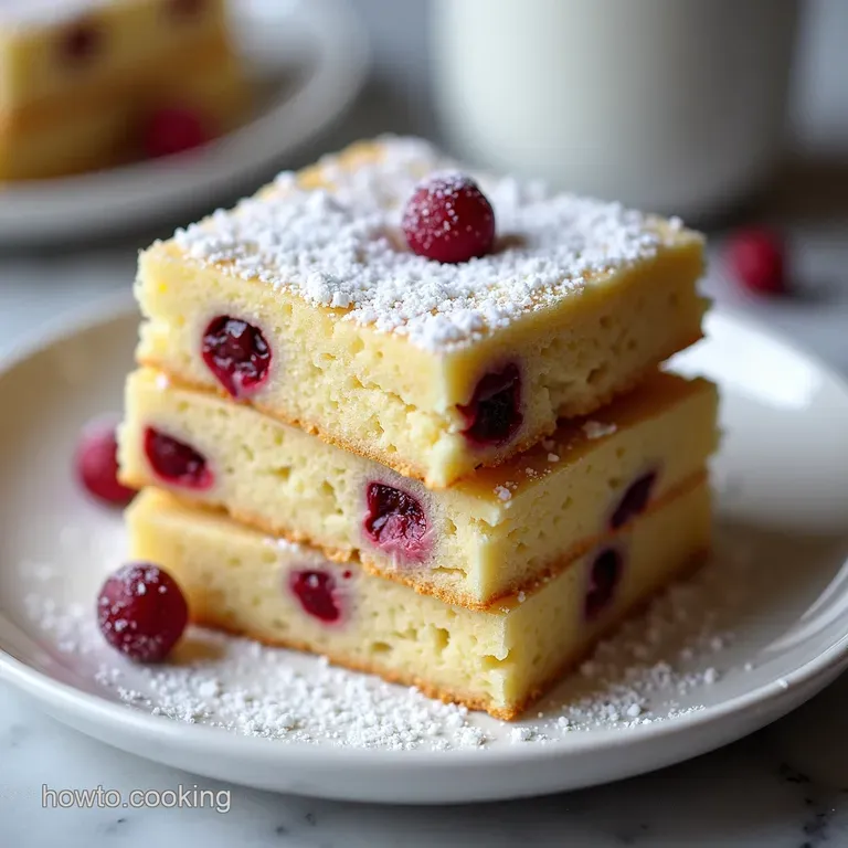 Snowy White Chocolate Cranberry Shortbread Bites