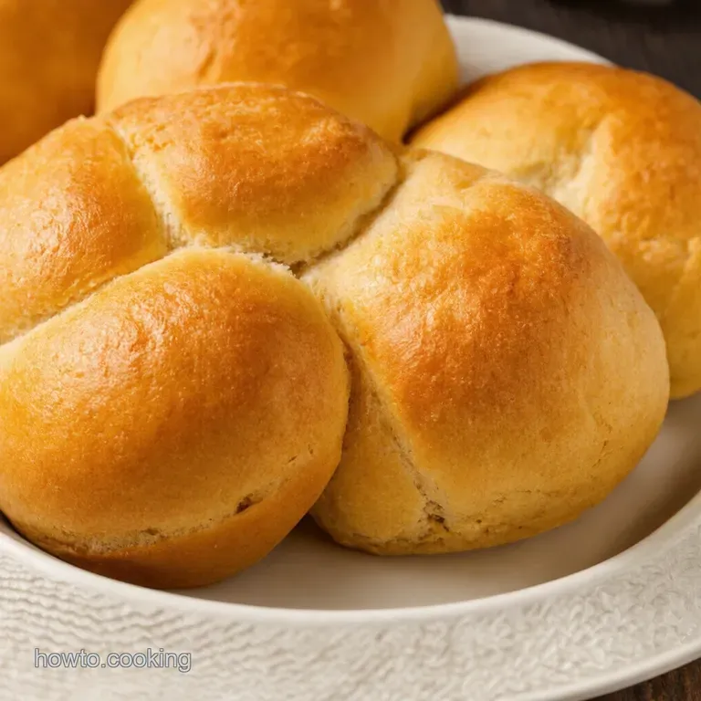 Soft Fluffy NoKnead Dinner Rolls