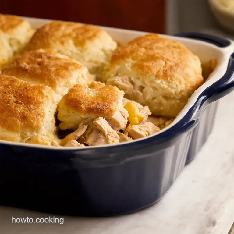 Southern Comfort Chicken Biscuit Casserole presentation