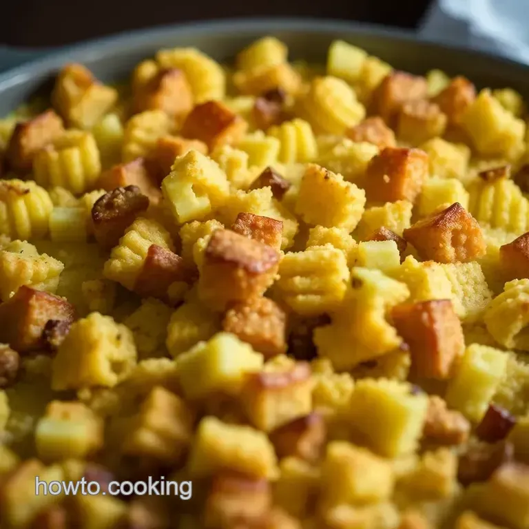 Southern Comfort Cornbread Stuffing presentation