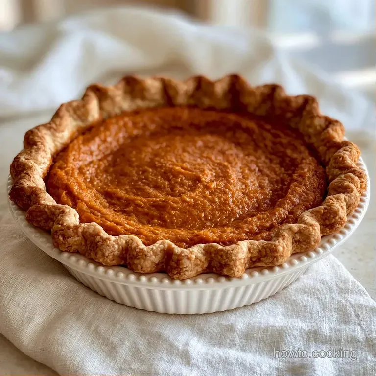 Vibrant orange custard tart on a marble slab, topped with a swirl of whipped cream and a dusting of cinnamon.