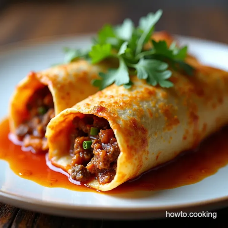Speedy Beef Mince Enchilada RollUps