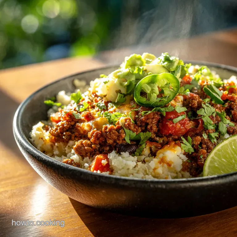 The Speedy Fiesta LowCarb Taco Cauliflower Rice Bowls