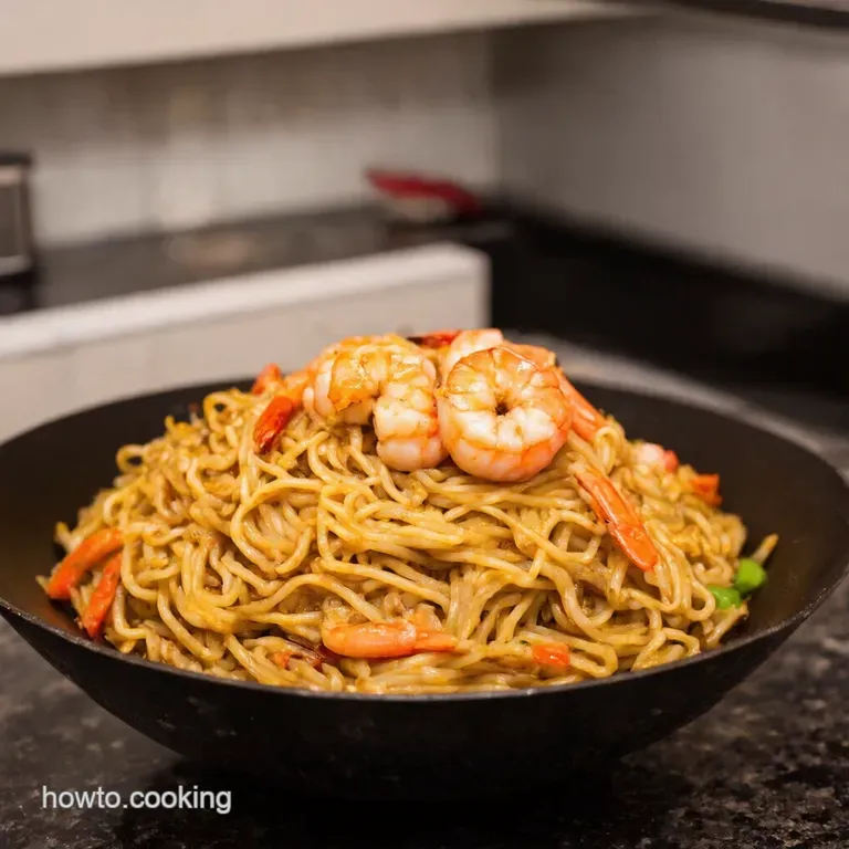 Speedy Shrimp Chow Mein Wok This Way to Deliciousness presentation