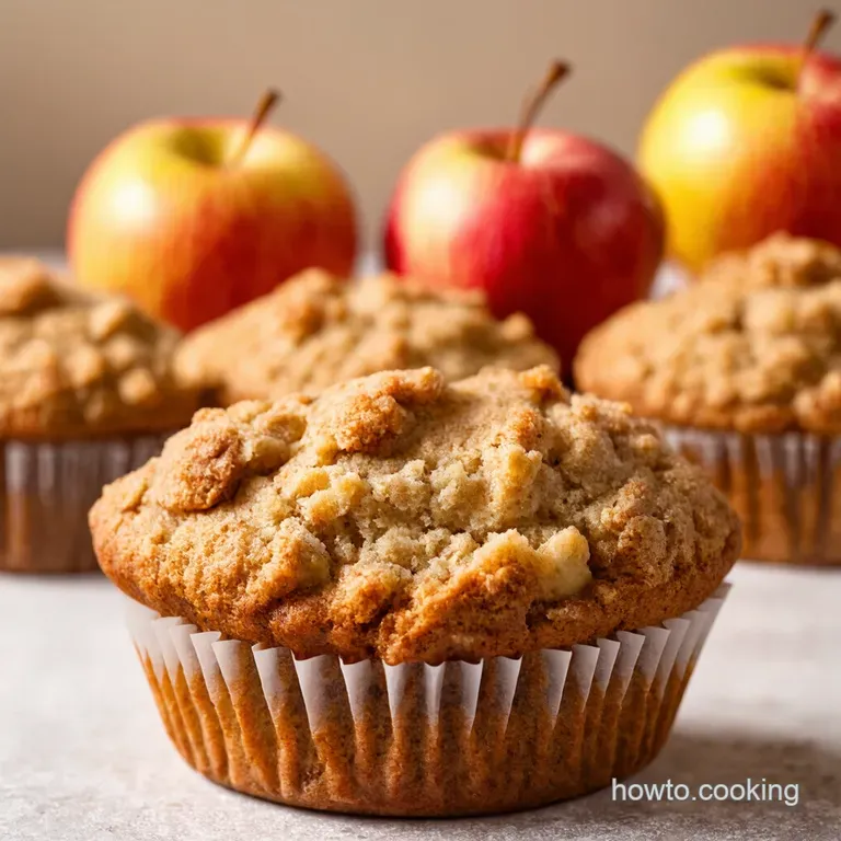 Spiced Apple Crumble Muffins A Taste of Autumn in Every Bite presentation