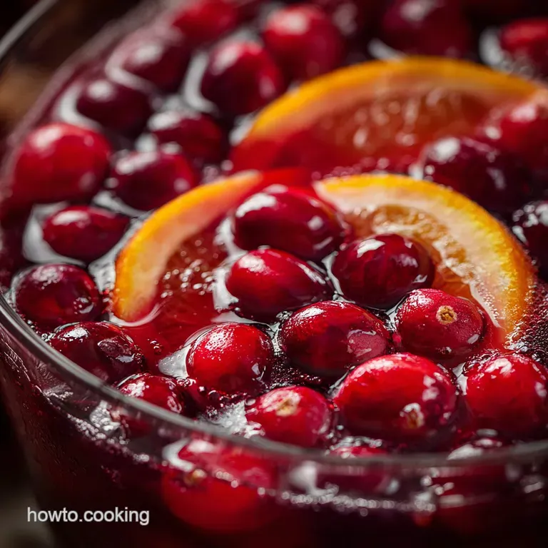 Non Alcoholic Christmas Punch: Sophisticated Spiced Cranberry Mocktail presentation