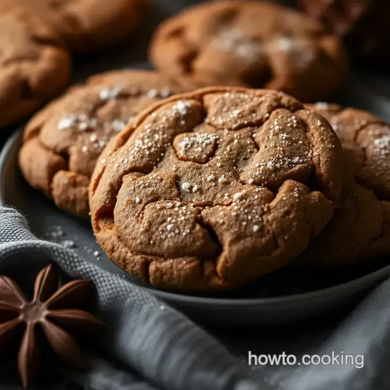 Spiced Gingerbread Dream Cookies presentation