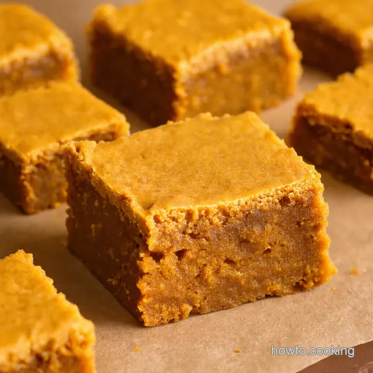 Spiced Pumpkin Pie Bars with Gingersnap Crust