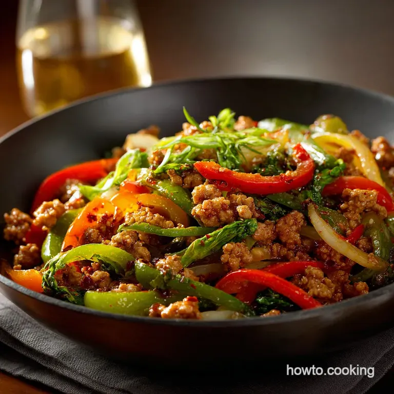 Spicy Ground Turkey Stir Fry the Ultimate 30Minute Fiery Weeknight Meal presentation