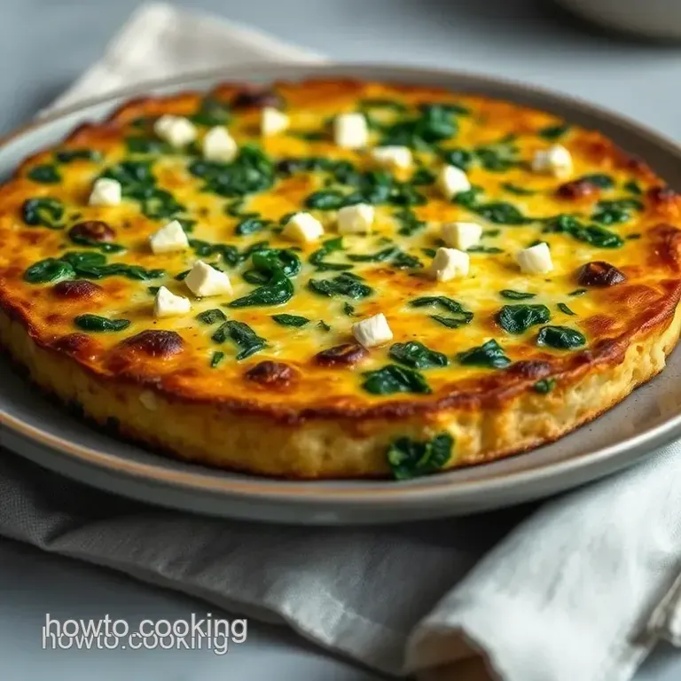 Spinach and Feta Frittata presentation