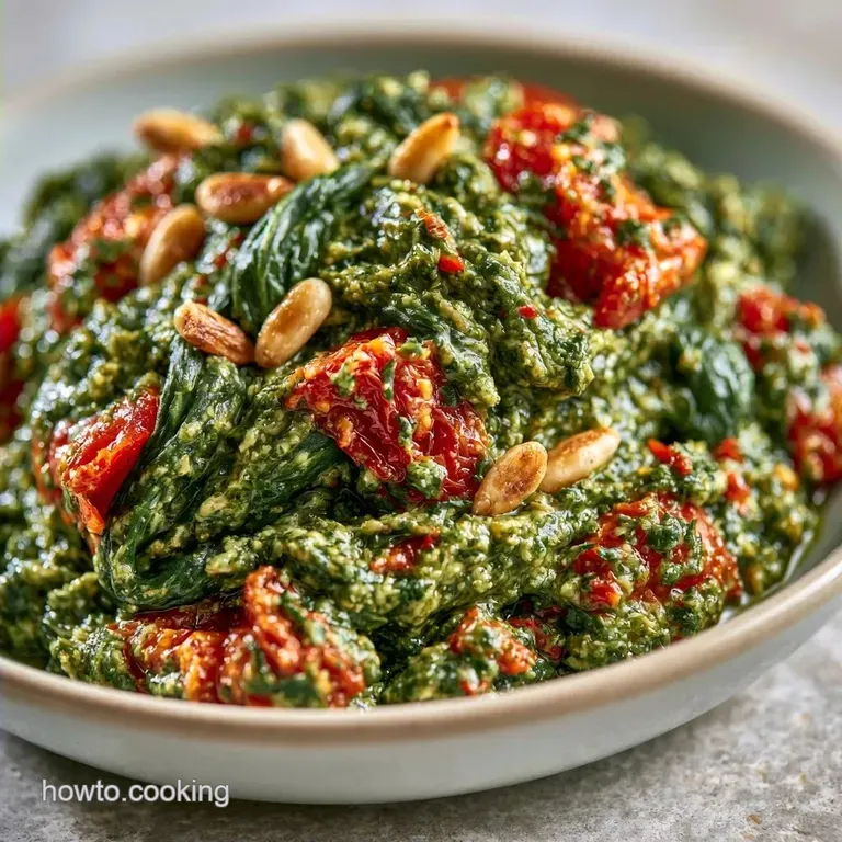 Vibrant Healthy Spinach Tomato Pesto