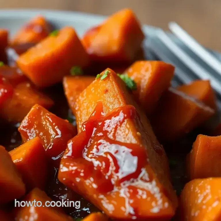 Sticky-Sweet Bourbon Glazed Candied Sweet Potatoes