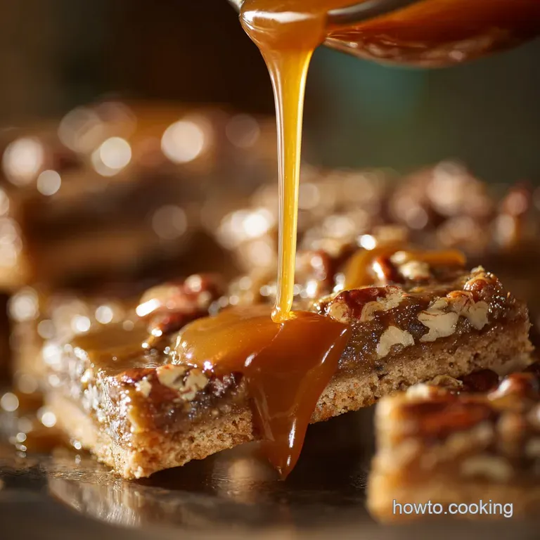 Sticky Toffee Pecan Shortbread Bars the Ultimate Bake Sale Staple presentation