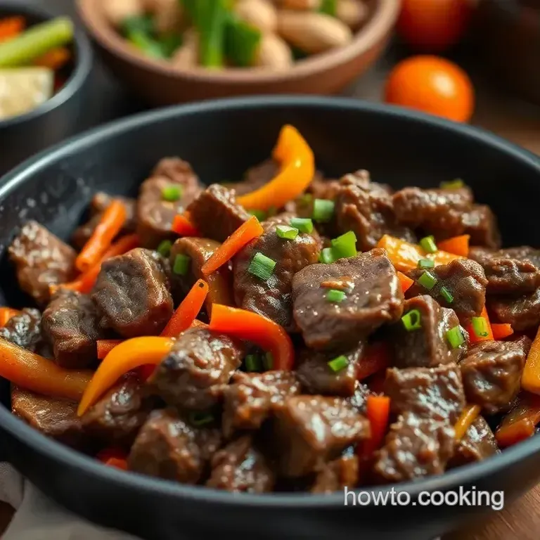 Sizzling Stir-Fry Beef Steak with Colorful Veggies