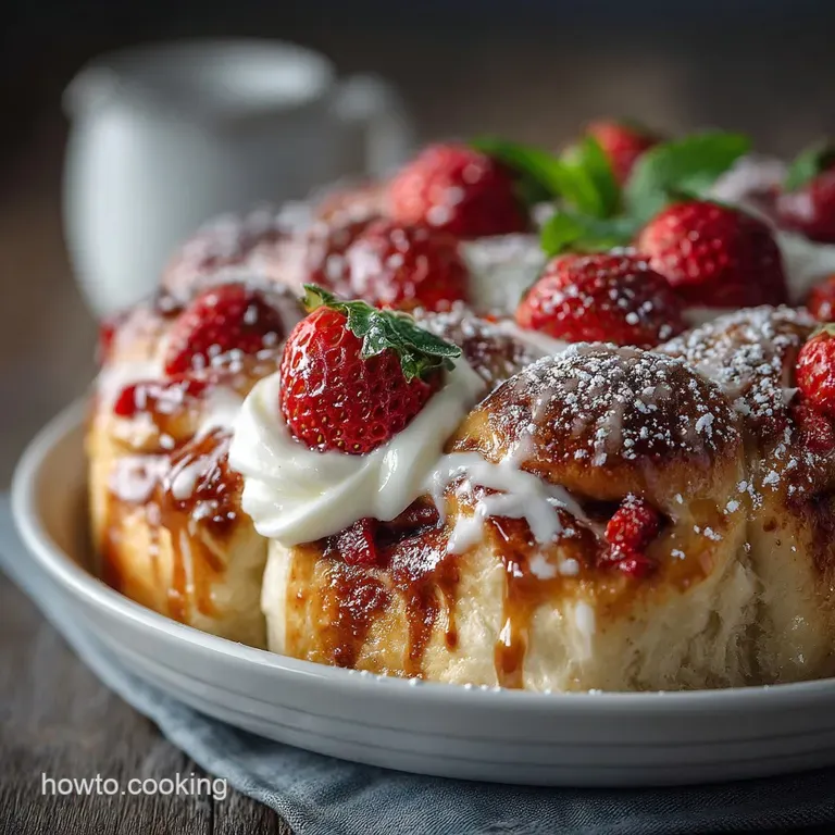 The Queen of Puddings Strawberries and Cream Sweet Rolls