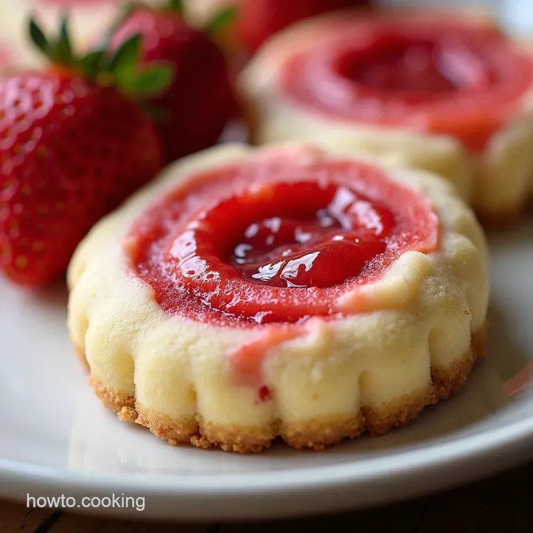 The Ultimate Strawberry Swirl Cheesecake Cookies Jammy Tangy Bliss