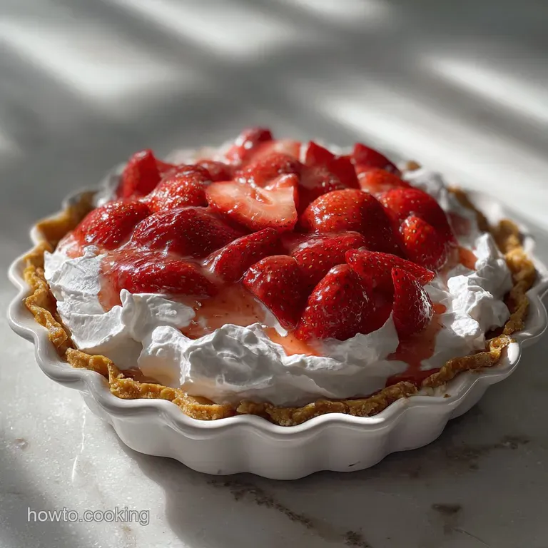 Strawberry Cool Whip Pie with Cream Cheese