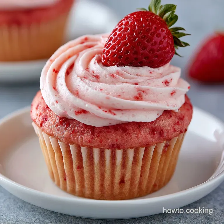 Strawberry Cupcakes: Moist and Silky