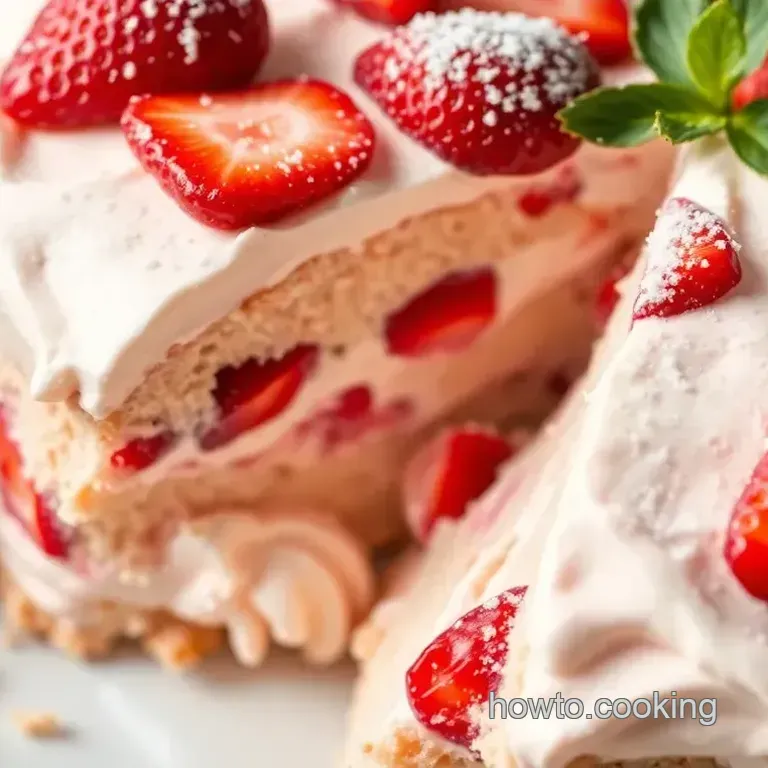 Strawberry Earthquake Cake