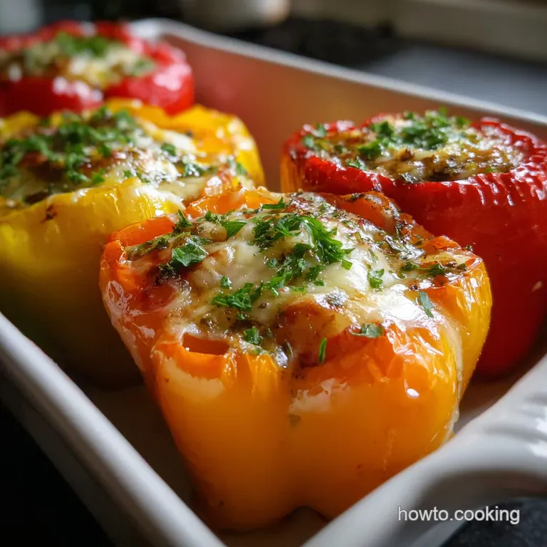 Stuffed Bell Peppers: Tender Crisp Shell