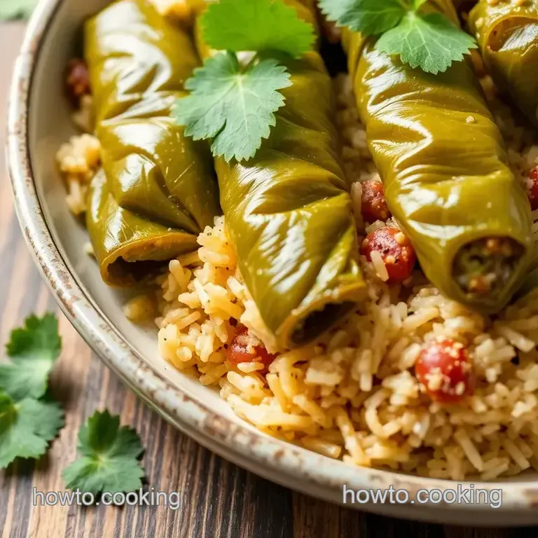 Stuffed Grape Leaves Dolma – Deliciously Traditional presentation