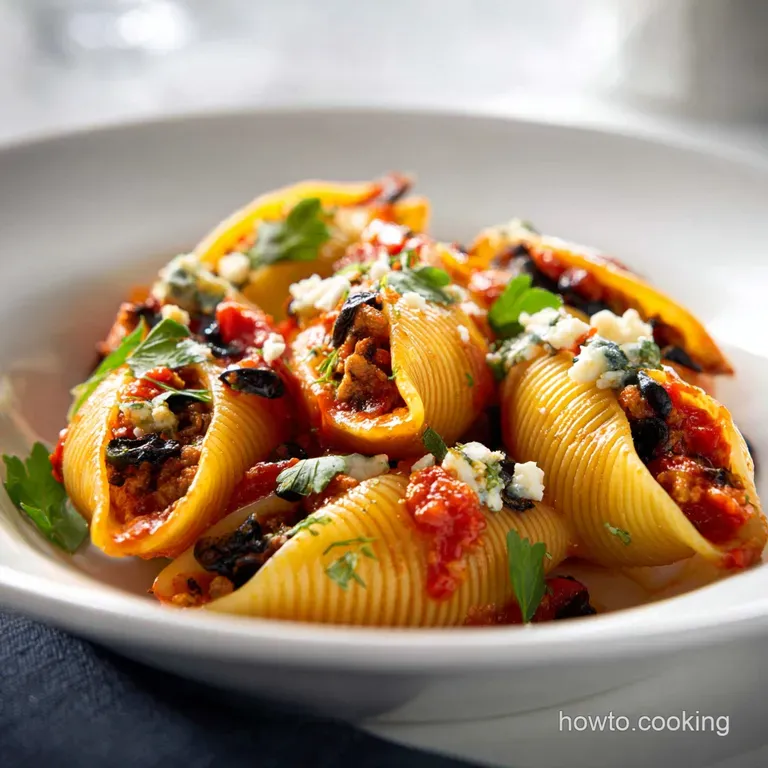 Stuffed Shells With Meat Sauce