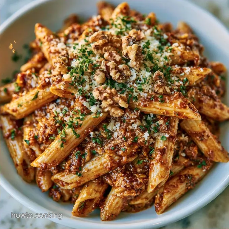 Healthy Homemade Sun Dried Tomato Penne