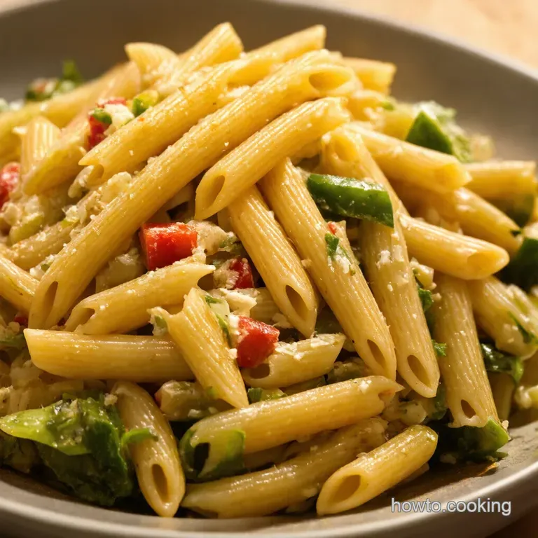 Sunkissed Mediterranean Pasta Salad presentation