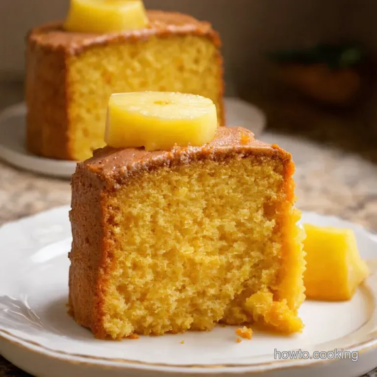 Sunshine Carrot Cake with Pineapple Cream Cheese Frosting presentation