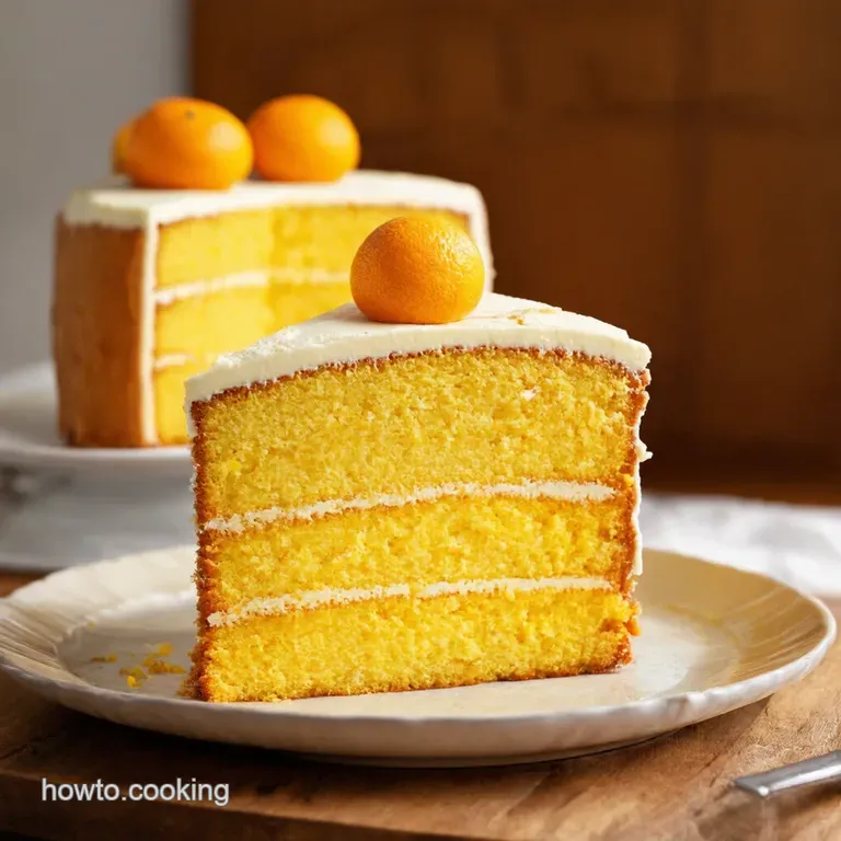 Sunshine Citrus Layer Cake with Raspberry Swirl Buttercream presentation