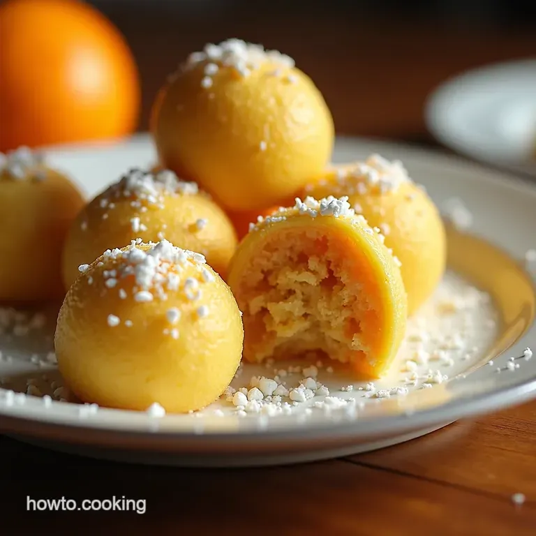 Sunshine Citrus Truffles presentation