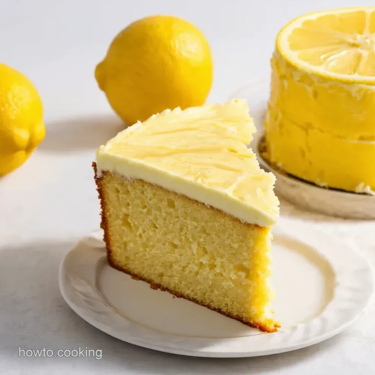 Sunshine lemon cake with lemon frosting My Best Lemon Drizzle Cake