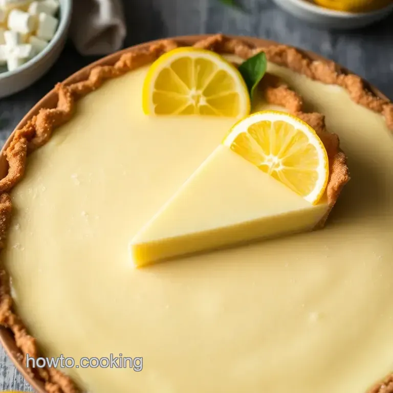 Sunshine Lemon Pie: a Classic Comfort presentation