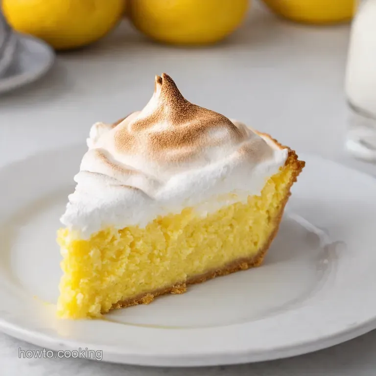 Sunshine on a Plate Classic Lemon Meringue Pie presentation