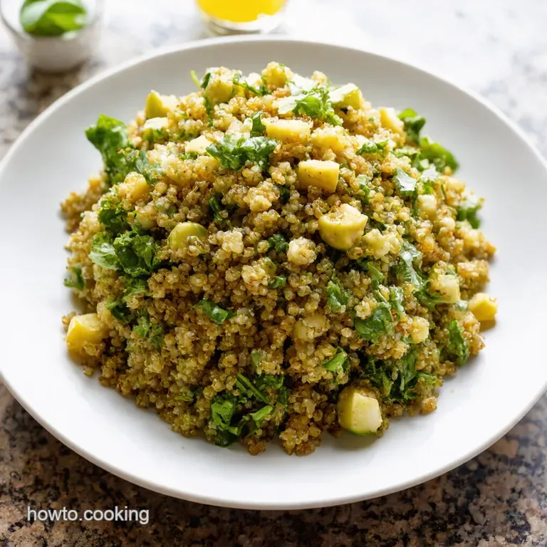 Sunshine on a Plate Mediterranean Quinoa Salad presentation