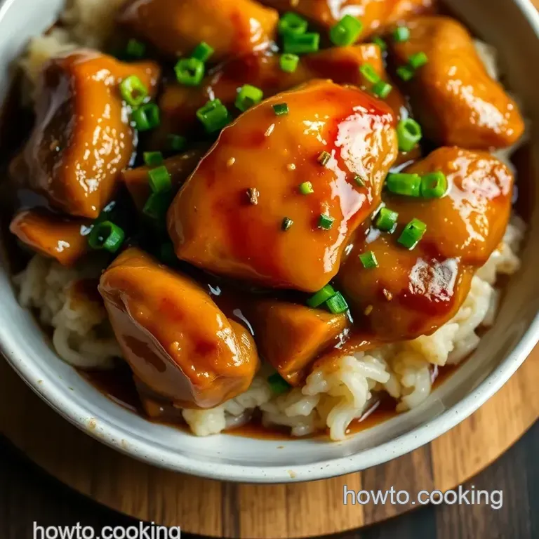 Sweet and Savory Shoyu Chicken presentation