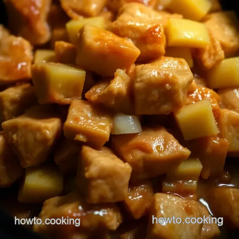 Sweet Hawaiian Crockpot Chicken presentation